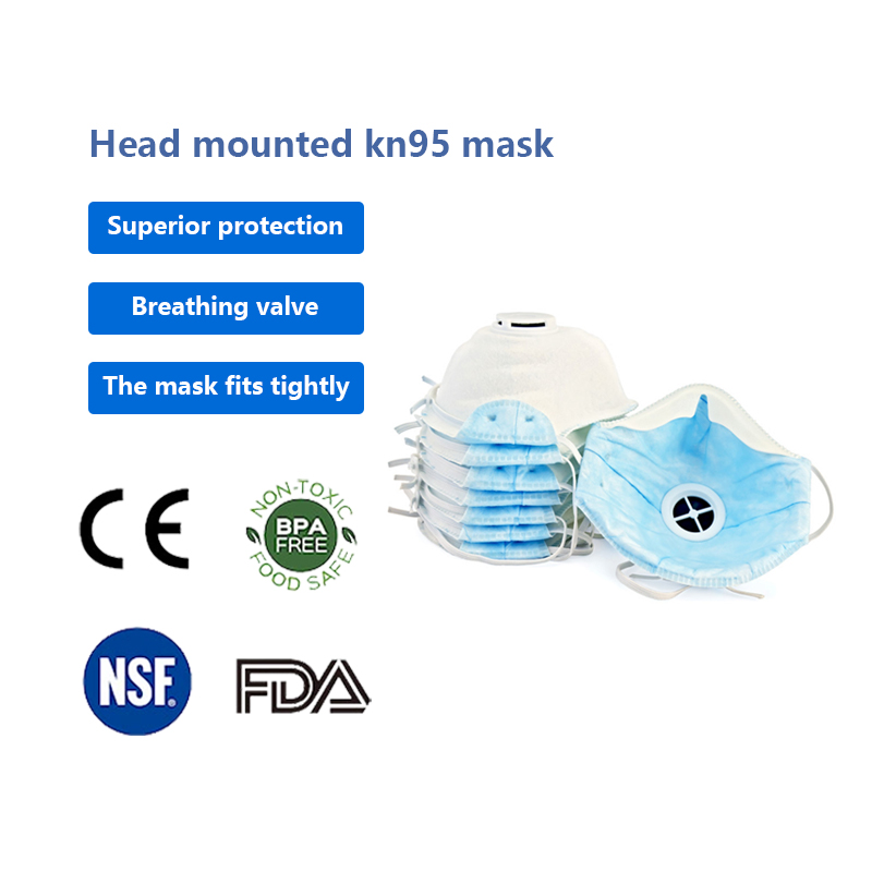 Head mounted kn95 mask